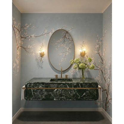 Crystorama Bridget 8.5in 2-Light Wall Sconce | Coastal Soft Gold Steel and Clear Glass | Bathroom & Bedroom Accent | 8.5 x 5 x 19 in | Model BGT-331-SG-CL