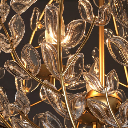 Crystorama Bridget 21in 6-Light Chandelier | Coastal Soft Gold and Clear Glass | Dining Room & Entryway | 21 x 21 x 23.75 in | Model BGT-335-SG-CL