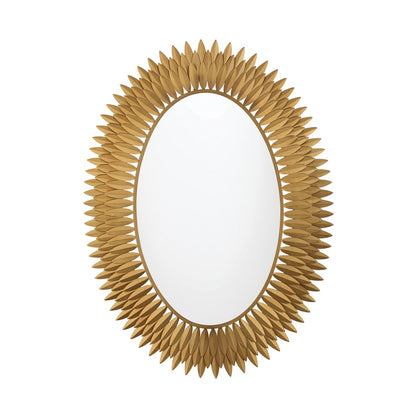 Crystorama Broche 1 Light 31.25" Mirror, Antique Gold - BRH-M500-GA