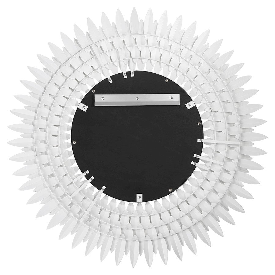 Crystorama Broche 30" Mirror, Matte White