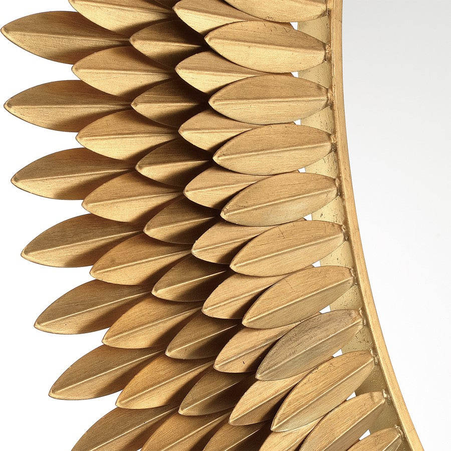 Crystorama Broche 46.75" Mirror, Antique Gold