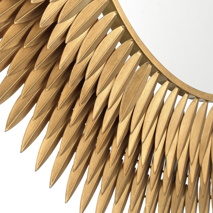 Crystorama Broche 46.75" Mirror, Antique Gold