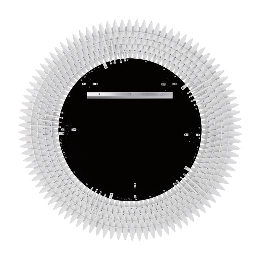 Crystorama Broche 46.75" Mirror, Matte White