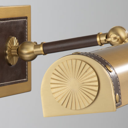 Crystorama Callahan 1 Light 20.25" Picture Light, Luxe Gold