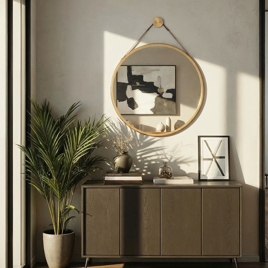 Crystorama Callahan 17.75" Mirror, Luxe Gold