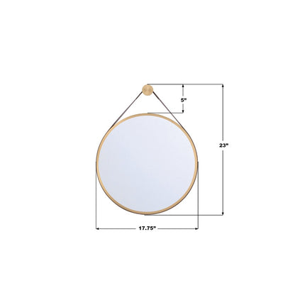 Crystorama Callahan 17.75" Mirror, Luxe Gold
