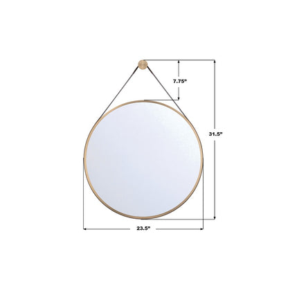 Crystorama Callahan 23.5" Mirror, Luxe Gold