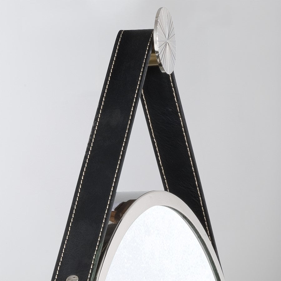 Crystorama Callahan 23.5" Mirror, Polished Nickel