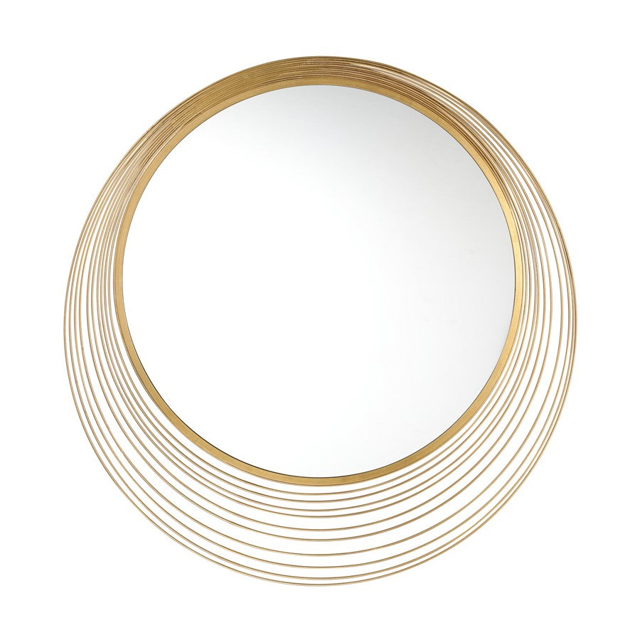 Crystorama Cecile 34.75" Mirror, Antique Gold - CEC-M770-GA