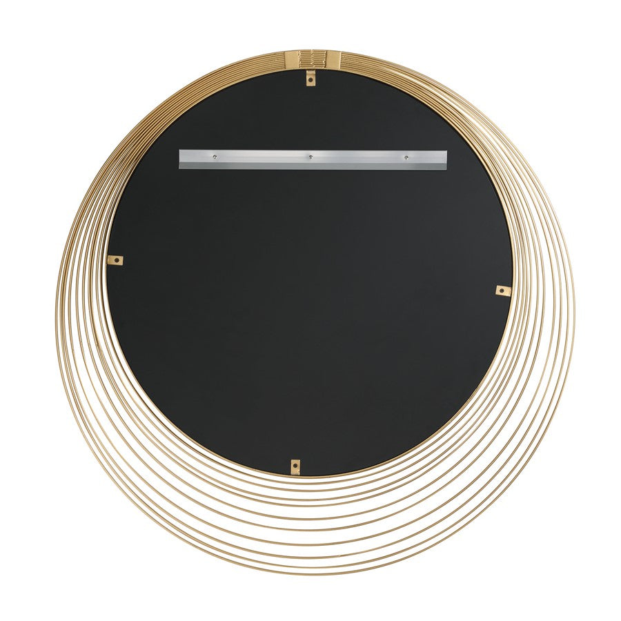 Crystorama Cecile 34.75" Mirror, Antique Gold