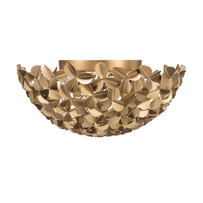 Crystorama Cora 3 Light 16" Flush/Semi Flush, Soft Gold