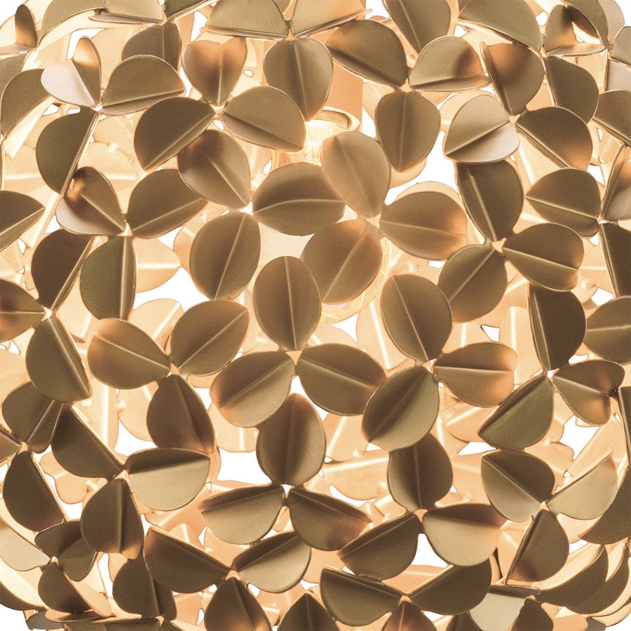 Crystorama Cora 1 Light 13" Chandelier, Soft Gold