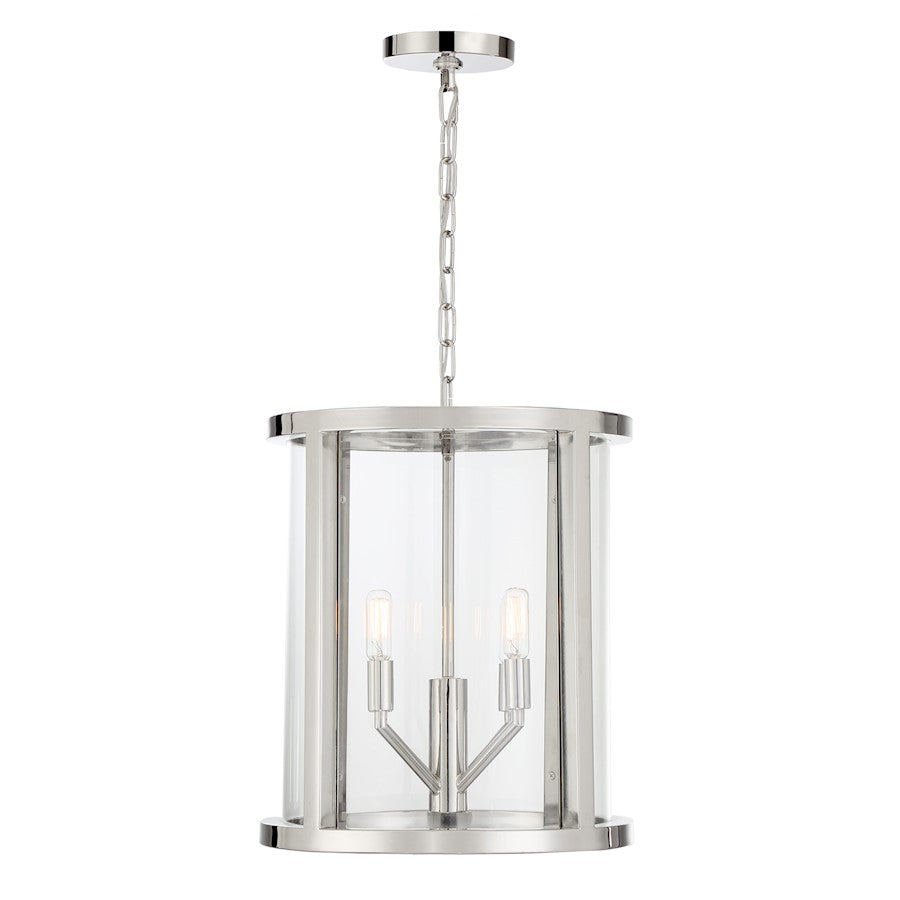 Devon Lantern, Polished Nickel