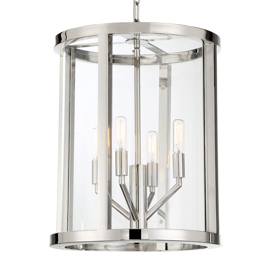 Devon Lantern, Polished Nickel