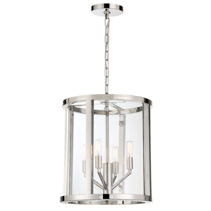 Devon Lantern, Polished Nickel
