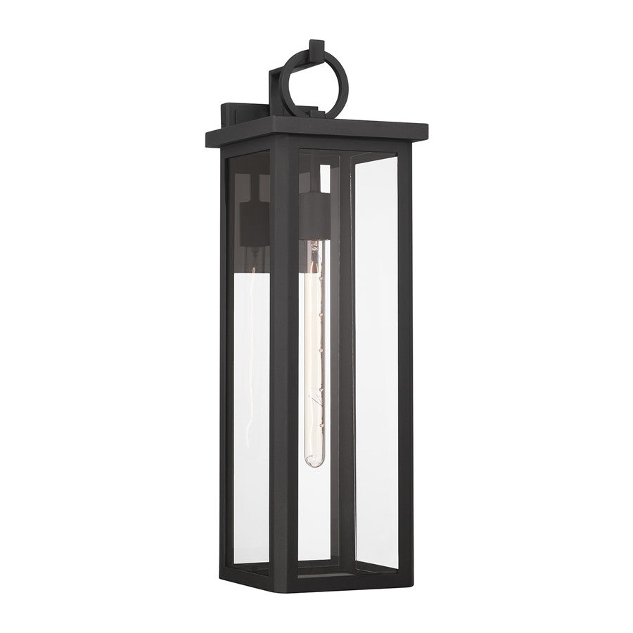 Crystorama Boadie 1 Light 25" Outdoor Sconce, Black - ED0811201MK