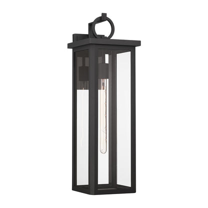 Crystorama Boadie 1 Light 25" Outdoor Sconce, Black - ED0811201MK