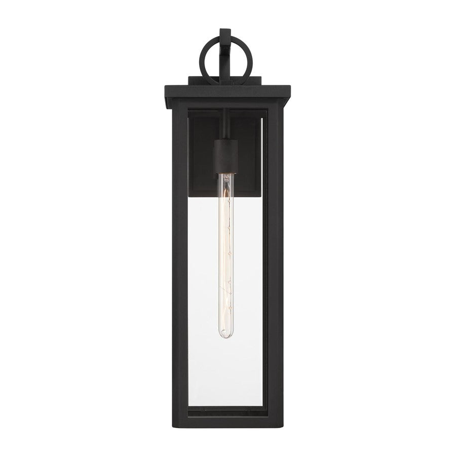 Crystorama Boadie 1 Light 25" Outdoor Sconce, Black