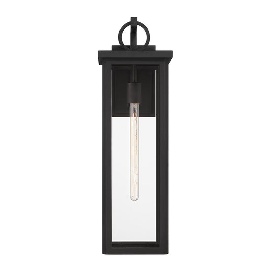 Crystorama Boadie 1 Light 25" Outdoor Sconce, Black