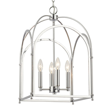 Crystorama Kai 4 Light 14" Pendant, Polished Chrome - ED444124CH