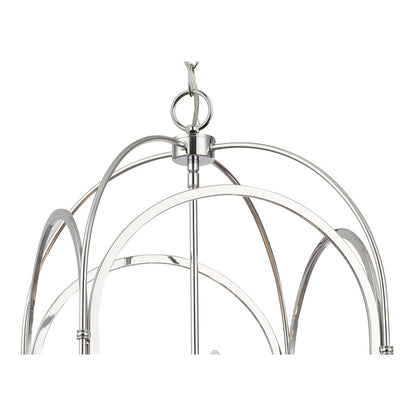 Crystorama Kai 4 Light 14" Pendant, Polished Chrome