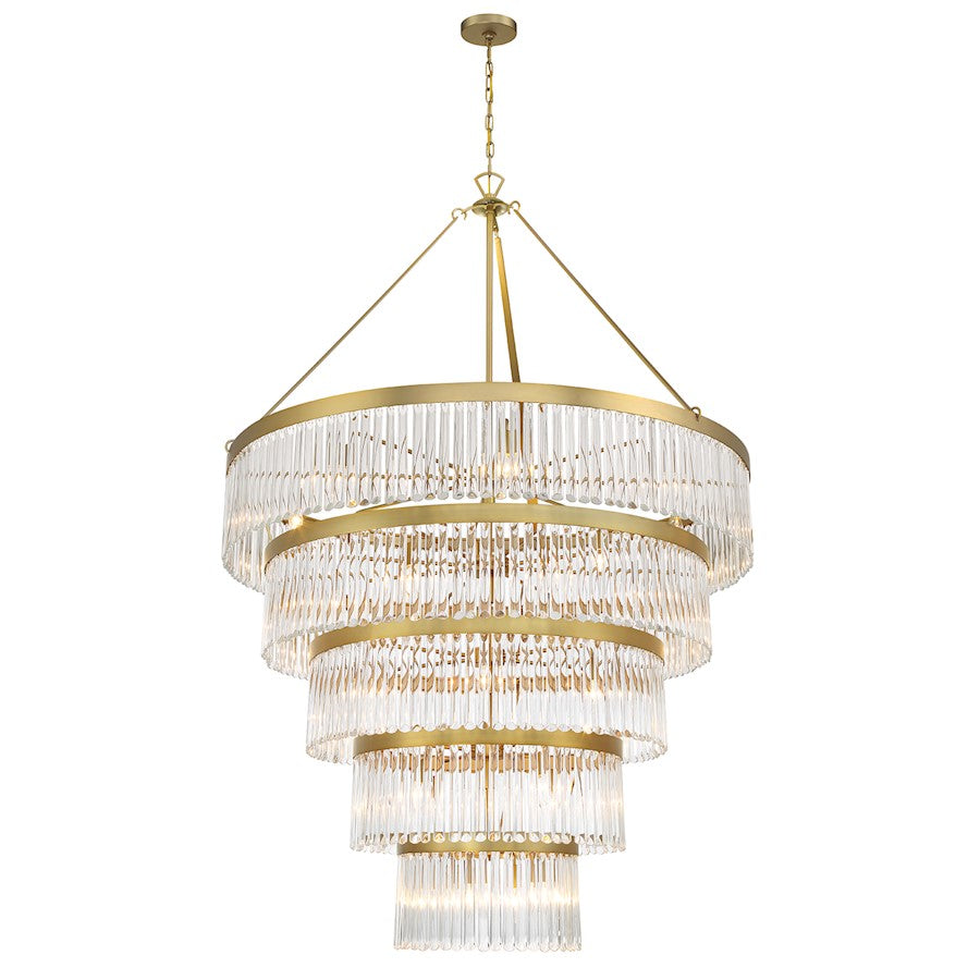 Crystorama Emory 30 Light Chandelier, Modern Gold - EMO-5430-MG