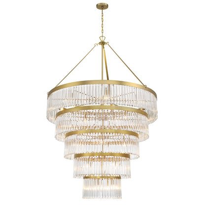 Crystorama Emory 30 Light Chandelier, Modern Gold - EMO-5430-MG