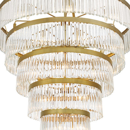 30 Light Chandelier, Modern Gold