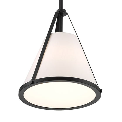 1 Light Pendant, Black/White