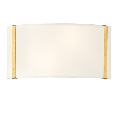 Crystorama Fulton 4 Light Linear Oval Chandelier, Gold/White - FUL-917-GA