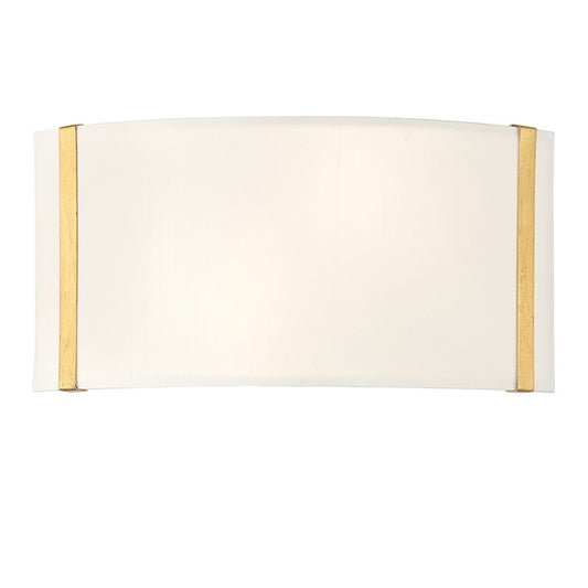 Crystorama Fulton 4 Light Linear Oval Chandelier, Gold/White - FUL-917-GA