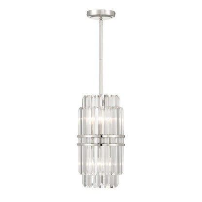 4 Light Mini Pendant, Polished Nickel