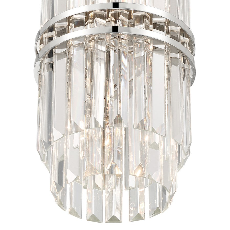 4 Light Mini Pendant, Polished Nickel