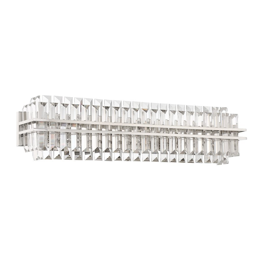 Crystorama Hayes 6 Light Sconce, Polished Nickel