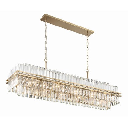 31 Light Chandelier, Aged Brass