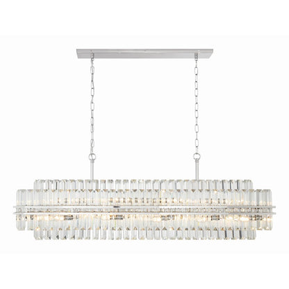 Crystorama Hayes 31 Light Chandelier, Polished Nickel - HAY-1419-PN