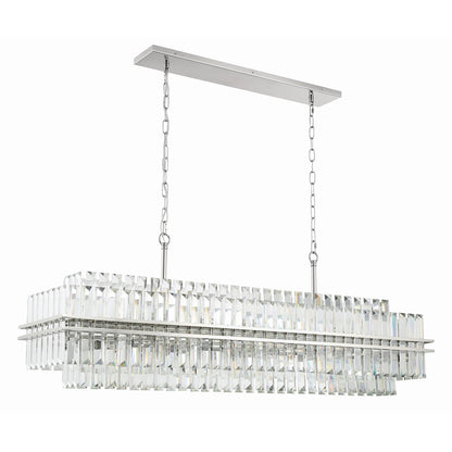 31 Light Chandelier, Polished Nickel