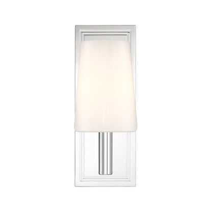Crystorama Hogan 1 Light 4.5" Sconce, Polished Chrome