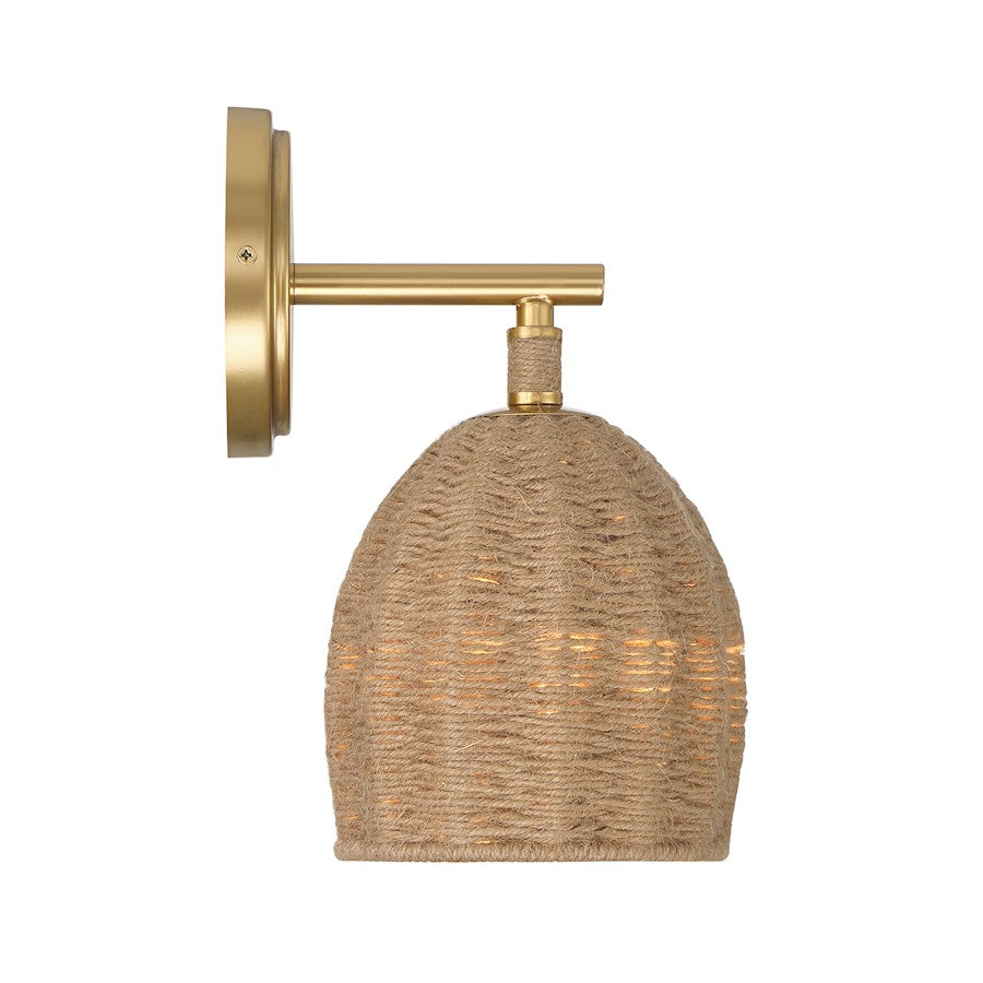 Jace 1 Light Sconce, Soft Gold