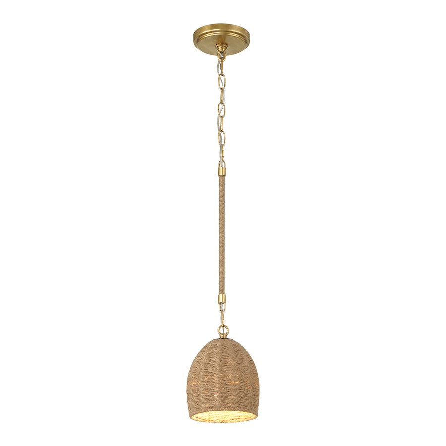 Crystorama Jace 1 Light Pendant, Soft Gold - JAC-10502-SG