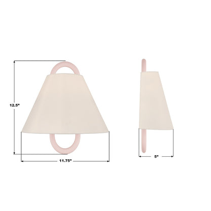 Crystorama Jojo 1 Light 11.75" Sconce, Vibrant Gold/BH