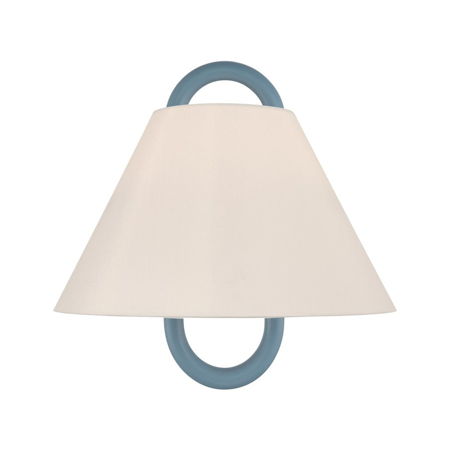 Crystorama Jojo 1 Light 11.75" Sconce, Vibrant Gold/BL - JOJ-801-VG-BL
