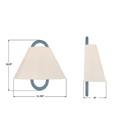 Crystorama Jojo 1 Light 11.75" Sconce, Vibrant Gold/BL