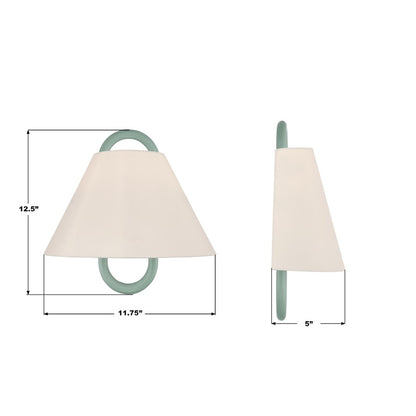 Crystorama Jojo 1 Light 11.75" Sconce, Vibrant Gold/GR