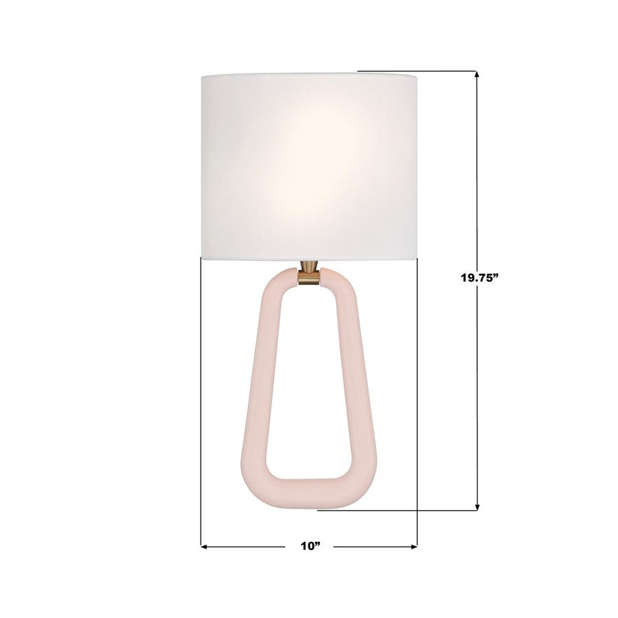 Crystorama Jori 2 Light Sconce, Brass/Blush/Pink/White