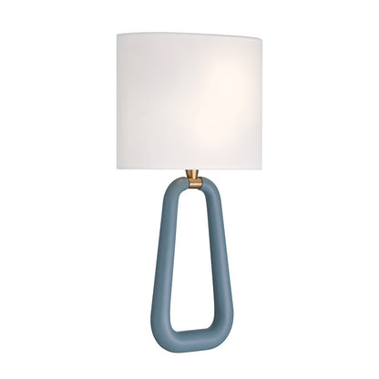 Crystorama Jori 2 Light Sconce, Aged Brass/Blue/White