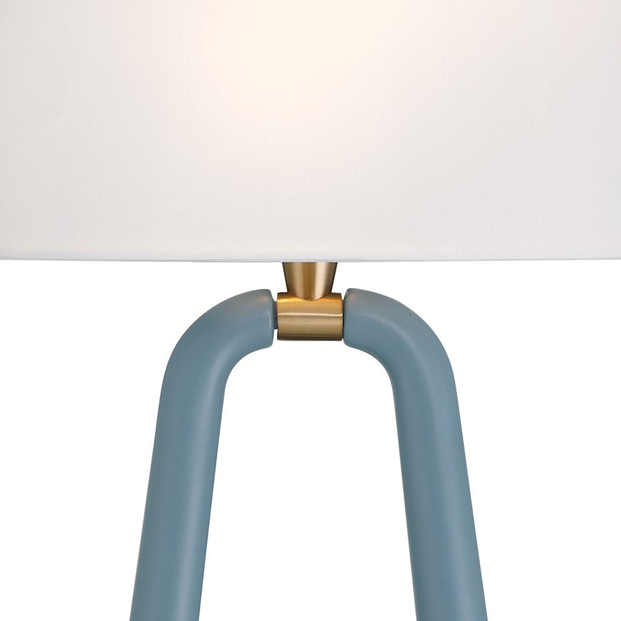 Crystorama Jori 2 Light Sconce, Aged Brass/Blue/White
