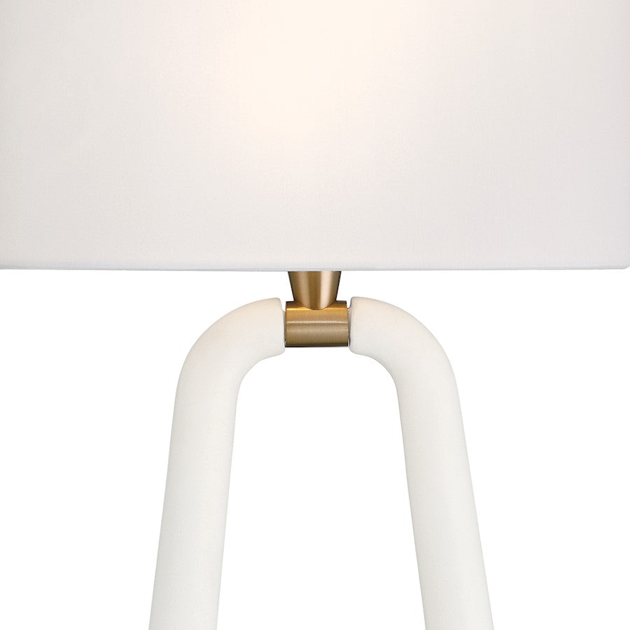 Crystorama Jori 2 Light Sconce, Aged Brass/Matte White/White