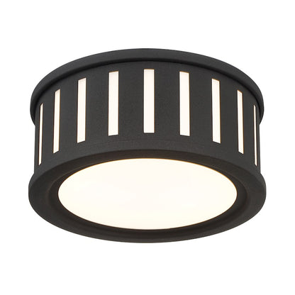 Crystorama Kendal 2 Light Flush/Semi Flush, Black Forged