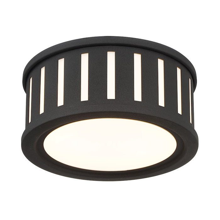 Crystorama Kendal 2 Light Flush/Semi Flush, Black Forged